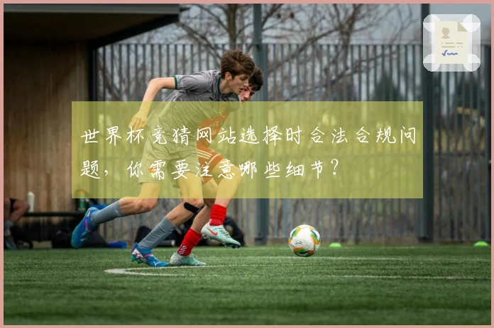 世界杯竞猜网站选择时合法合规问题,你需要注意哪些细节?